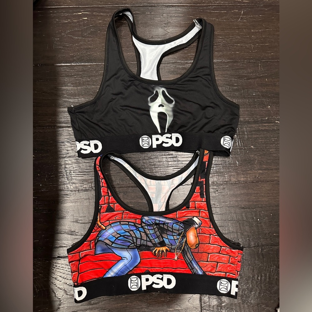 PSD GhostFace and Snoop Dog Sports Bras M